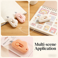 Couteau utilitaire miniature professionnel portable 90 mm, coupe-papier rétractable, coque en alliage d'aluminium, coupe-papier de poche