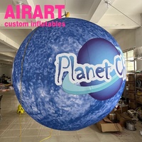 Ballon publicitaire géant gonflable LED en forme de planète Terre |   Grandes planètes gonflables suspendues à LED