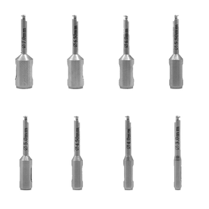 8 Stuks Tandheelkundige Implantaat Weefsel Punch Roestvrij Staal Gingivale Ring Gesneden Post Voor Lage Snelheid Handstuk Tandheelkunde Chirurgisch Gereedschap