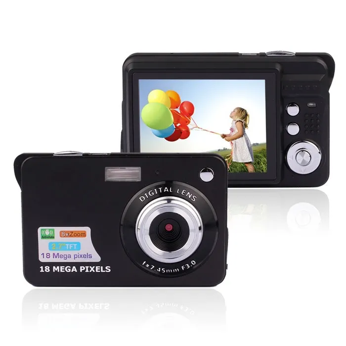 Winait 18 Mega pixels digital camera with 2.7'' color display and 4x digital zoom 30pcs/carton