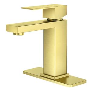 304 Stainless Steel Hole Single Handle Ceramic Basin Faucet Chrome Finish <b>Deck</b> Mounted CUPC Certified Bathroom Sink - Product Image 1