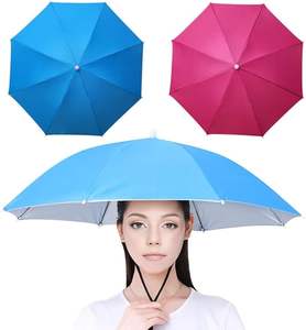 Оптовая продажа, унисекс, складная шляпа-зонтик с эластичной лентой, рыболовный зонт, кепка, уличная Складная головная убор, шляпа-зонтик - Product Image 1