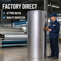 Matériau d'isolation thermique moderne et écologique en feuille d'aluminium avec R4.0 pour applications en four à haute température et sur toiture