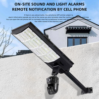 Lampadaire solaire LED intelligent étanche IP65 avec caméra de sécurité WiFi 4G pour route, villa, parking, projet extérieur communautaire