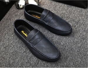 Mocassins <span class=keywords><strong>Homme</strong></span> en Cuir PU, Semelle Extérieure en Caoutchouc Respirante, Stock d'Usine Chine, Chaussures de Conduite <span class=keywords><strong>Pas</strong></span> Chères - Product Image 5