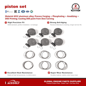 RACEORLY 94610306007 94610306107 Gruppo Pistone Forgiato 96mm per Porsche <span class=keywords><strong>Panamera</strong></span> 3.0T V6 CWD CWF CXZ DCN - Product Image 2