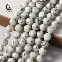 Perles de jaspe kiwi et de jaspe lotus Zhe Ying 6mm 8mm 10mm, pierres naturelles pour la fabrication de bracelets