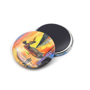 Offre Spéciale attractions touristiques populaires Rectangle 80*53 plaque d'étain aimant autocollant métal londres allemagne <span class=keywords><strong>Paris</strong></span> étain réfrigérateur aimant - Product Image 6