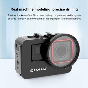 Precio de fábrica PULUZ para Insta360 Ace <span class=keywords><strong>Pro</strong></span> / Ace marco adaptador de jaula de conejo de Metal con filtro UV de 52mm y anillo adaptador - Product Image 5