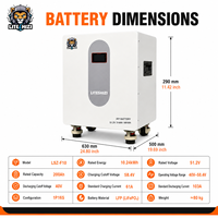 Système d'énergie solaire pour le stockage d'énergie domestique, batterie LiFePO4 51,2 V 200 Ah sur pied, système solaire hybride hors réseau, centrale électrique
