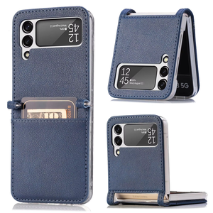 Para Samsung Galaxy Z Flip 4 Funda con ranuras para tarjetas Funda de cuero tipo billetera para Galaxy Z Flip 7 5G Flip <span class=keywords><strong>6</strong></span> 5 - Product Image 6