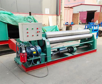 Équipement de laminage de plaques métalliques Max 16 mm, commande PLC, machine de pliage automatique de tôles en acier à 4 rouleaux