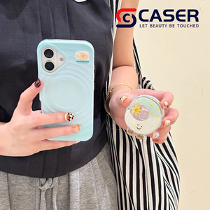 Cute Funny <span class=keywords><strong>Banana</strong></span> Moon Soporte magnético Water Ripple Design Funda para teléfono celular para iPhone 16 15 13 14 12 11 Pro Max" - Product Image 3