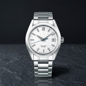 นาฬิกาแซฟไฟร์สายแสตนเลสขนาด20มม. สายสแตนเลสสำหรับนักเคลื่อนไหว NH35 Seiko โลโก้สีเงินแกรนด์ไวท์เอส - Product Image 2