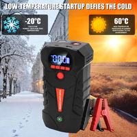 Démarreur de voiture portable DLS-R61S 12V, booster de batterie d'urgence multifonction avec compresseur d'air et gonfleur de pneus