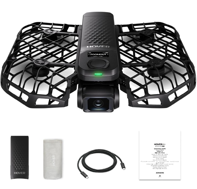 HOVERAir X1 Drone Camera,Self-Flying cam,Foldable Mini Drone Smart HDR Video air action,Palm Takeoff,Hands-Free Control hover x1