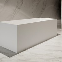 Baignoire de salle de bain sur pattes d'angle en acrylique autoportante
