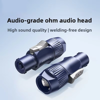 Connecteur audio Ugreen Ohm Head pour amplificateur de puissance, connecteur de haut-parleur sans soudure, connecteur audio à 4 cœurs pour haut-parleur