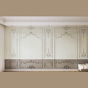 Moldura de Poliuretano Resistente a las Manchas OR-7453, Elegante Adorno Floral Decorativo para Exteriores y Villas - Product Image 5