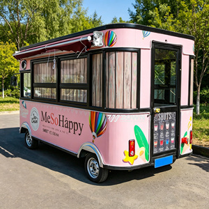 Chariot de service multifonctionnel mobile pour stand de restauration de rue, chariot de présentation portable pour boissons et desserts de mariage - Product Image 1