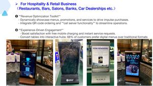 FYD-835E nhà hàng độc đáo bảng đứng thứ tự kiosk cuộc gọi hệ thống đôi 7 inch <span class=keywords><strong>LCD</strong></span> màn hình cảm ứng kỹ thuật số menu quảng cáo hiển thị - Product Image 3