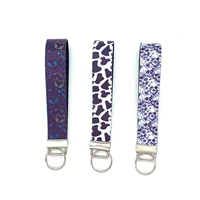 Porte-clés en cuir personnalisé avec logo, crochet en métal et dragonne en cuir, pour femme, auto-défense