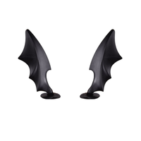 1 pièce Cornes de Diable Multicolores pour Moto, Vélo Électrique, Voiture – Autocollants de Décoration pour Casque, Pièces Longues et Courtes, Accessoires de Décoration de Casque