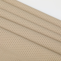 Tissu en fausse fourrure à œillets, tissu en maille mate, 100% polyester, léger, de haute qualité, vêtements de sport, t-shirt respirant, trame