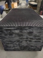 Lantai Grid Fiberglass FRP Tahan Api Yulong YL-FG, Tahan Korosi Kimia Tinggi untuk Fasilitas Industri, Pemotongan OEM