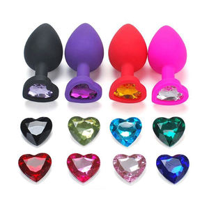 5 шт. вибратор, секс-игрушки для мужчин, массажер простаты, силиконовые украшенные драгоценными камнями анальные пробки, Анальные игрушки, мужские секс-игрушки для мужчин, пар, женщин - Product Image 5