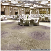 Tapis tufté beige en PP et nylon, prêt à l'emploi, pour hôtel, moquette murale moderne