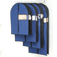 Housse anti-poussière pour vêtements sac de rangement simple tissu non tissé tridimensionnel épaissi durable multifonction Transparent