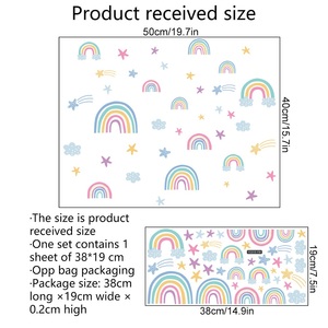 Cartoon Rainbow <strong>Cloud</strong> Luminous <strong>Wall</strong> <strong>Stickers</strong> for Kids Rooms Bedroom Home <strong>Wall</strong> Decals Stars <strong>Stickers</strong> - Product Image 6