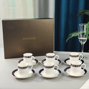 Juego de Tazas y Platos <span class=keywords><strong>H</strong></span> Home, 6 Tazas, 6 Platos, 12 Piezas, Diseño Retro de Lujo Ligero, Regalo para Té o Café de la Tarde - Product Image 2
