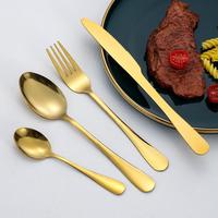 Ensemble de couverts en acier inoxydable, vente chaude, luxe, 24 pièces, ensemble de couverts en or, ensemble de couverts en acier inoxydable, ensemble de couverts de mariage