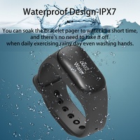 Bouton d'appel de table pour service client avec montre-bracelet récepteur de signal sonore, système d'appel sans fil pour restaurants, hôpitaux, cafés