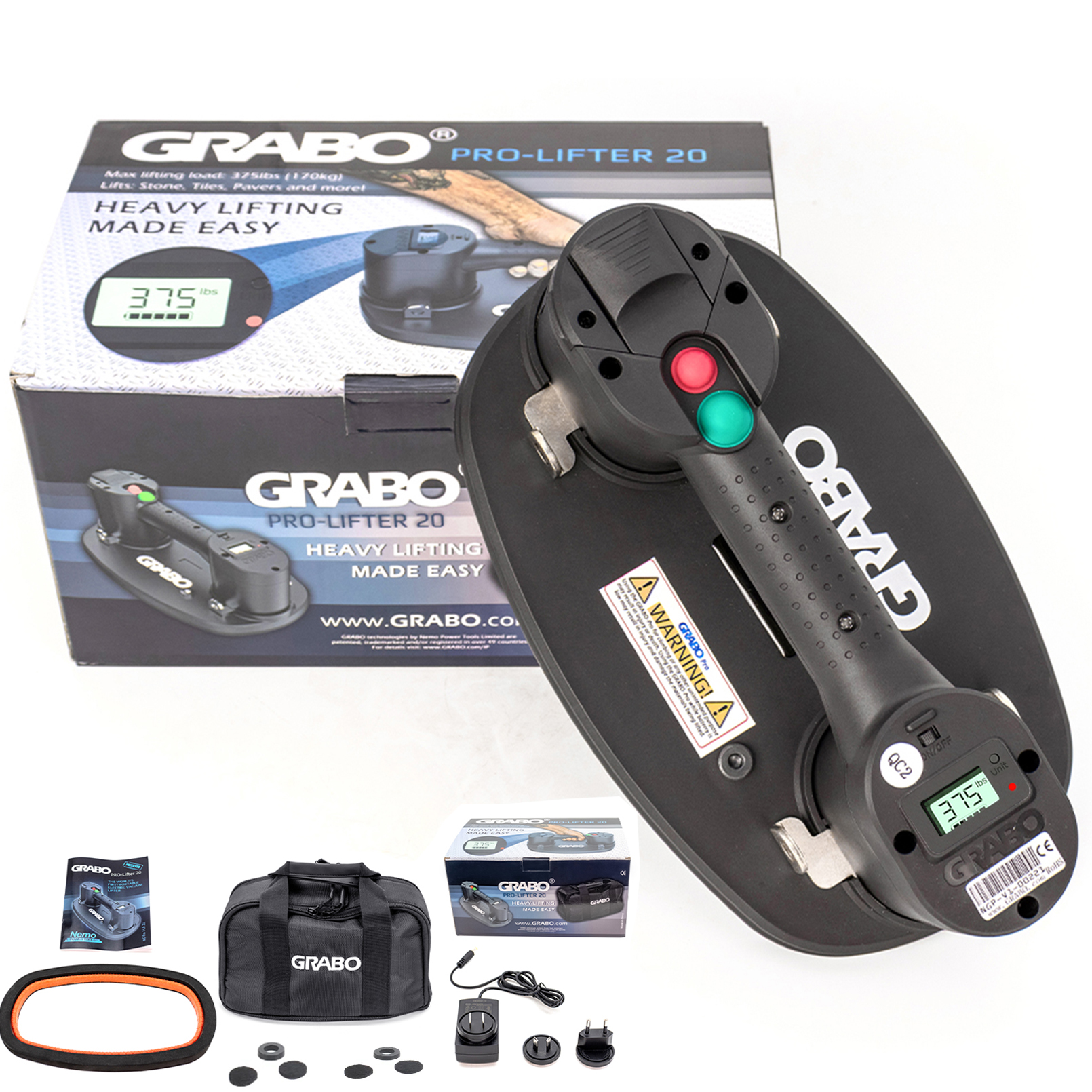 Электрический вакуумный подъемник на присоске для дерева, гипсокартона, гранита, стекла, плитки, тяжелый подъемный инструмент с сильным поролоновым уплотнением