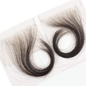 Yornosi para Cabello con Frente <span class=keywords><strong>de</strong></span> Encaje HD, con Puntas <span class=keywords><strong>de</strong></span> Bebé, Bordes Naturales Suaves, Reutilizables, Negros, 2 Piezas, 100% Cabello Virgen Brasileño Remy <span class=keywords><strong>Corto</strong></span> - Product Image 6