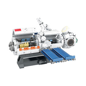 Ensemble de blocs de construction en plastique éducatifs et de divertissement, série d'exploration spatiale, astronaute, télescope, satellite, jeu pour enfants - Product Image 3