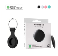 Traceur intelligent compatible Apple Find My, étanche IP67, balise sans fil, suivi mondial, mini localisateur Bluetooth pour chien et chat