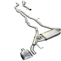 Tuyau d'échappement arrière simple en acier inoxydable poli miroir pour BMW Série 3 F30 330e 340i