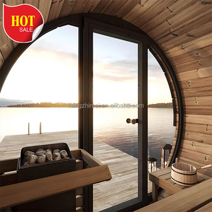 Compatto 1-<span class=keywords><strong>2</strong></span> persona barile all'aperto cabina Sauna pino con stufa a legna Design portatile - Product Image 6