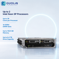 Serveur Blade demi-hauteur Dell PowerEdge M640, double processeur Intel Xeon Scalable, DDR4 ECC, IDRAC9 pour HPC, virtualisation, centre de données cloud