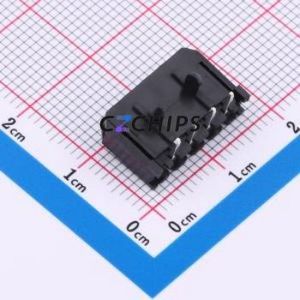 M3025R-1x4P Wire-to-Board Pin Header Bent Lead Through Hole,P=3mm Connector 1x4P 3mm Right Angle Insert 4P - Product Image 2