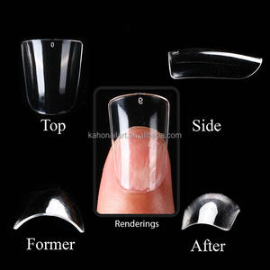 Nuevo diseño único, cubierta completa, puntas de uñas de pato cortas, venta al por mayor, <span class=keywords><strong>gel</strong></span> suave transparente, patas de pato anchas, puntas de uñas grandes - Product Image 3