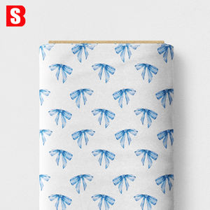 80s <span class=keywords><strong>Liberty</strong></span> Tana Lawn Tissu 100% Coton Bio Tissé Technics Digital Imprimé Élégance Rubans Bleus pour Chemises Robe Blouses - Product Image 6