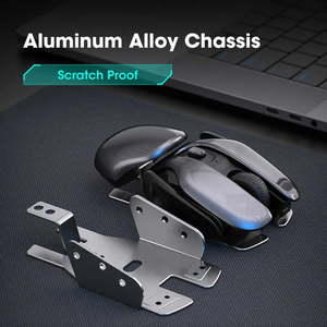 Cái Nhìn Độc Đáo Kim Loại Chuột Không Dây Với USB Receiver Sạc Im Lặng Bấm Chuột Chơi Game Không Dây Quang Học Cho Máy Tính Xách Tay PC Máy Tính - Product Image 5