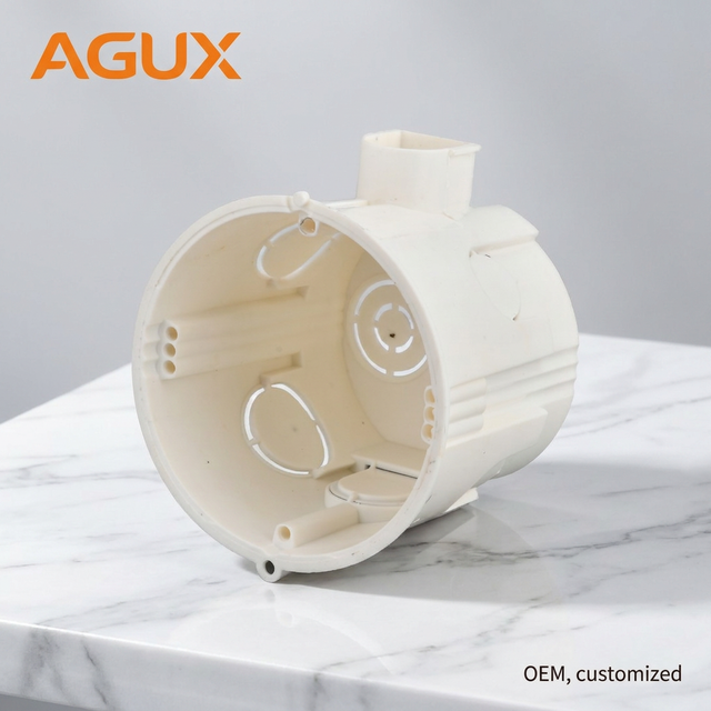AGUX 86 Type PVC Flame-retardant IP54 Junction Box with Universal Wall Installation