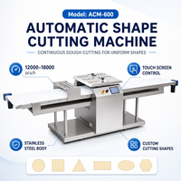 Nouvelle machine de découpe automatique de pâte commerciale, coupeuse de feuilles de pâte 12000-18000 pièces/h, en acier inoxydable, moule personnalisé, pour pâtisserie