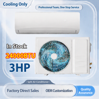 Climatiseur mural split R32 24000 BTU 3HP, refroidissement uniquement, économique, certifié CE, prix usine pour le marché mondial, maison et bureau